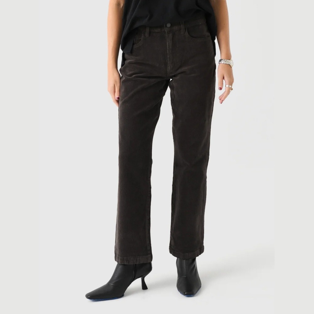 Faherty Womens Size 30 SoftStretch Corduroy Flare Pants Brown Earthy‎ Minimalist